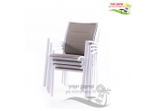 כסא אלומיניום דגם זוהר לבן