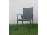 4 כסא אלומיניום דגם חן אפור