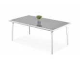 שולחן אלומיניום קבוע 180X100 לבן