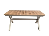 שולחן אלומיניום 100*172 נפתח ל-243 דמוי עץ - 3 צבעים