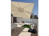 שמשיית צד לגינה מפוארת 3X3 מטר + הטיה צבע לבן